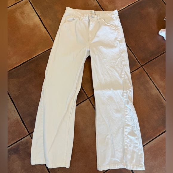 FRAME Le Baggy Palazzo in Au Natural Clean - Picture 6 of 9